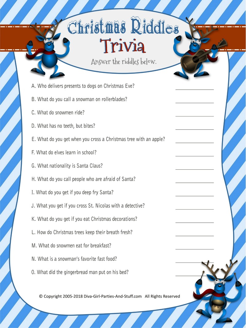 Printable Trivia Games With Answers : Free Printable Baby Trivia Game