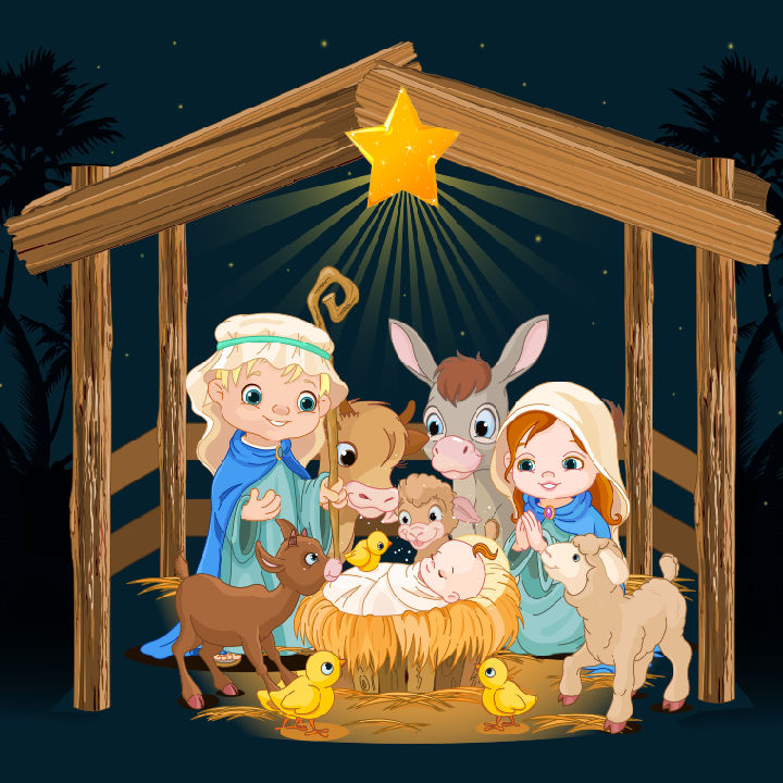 Right Left Christmas Game Based on the Nativity Story